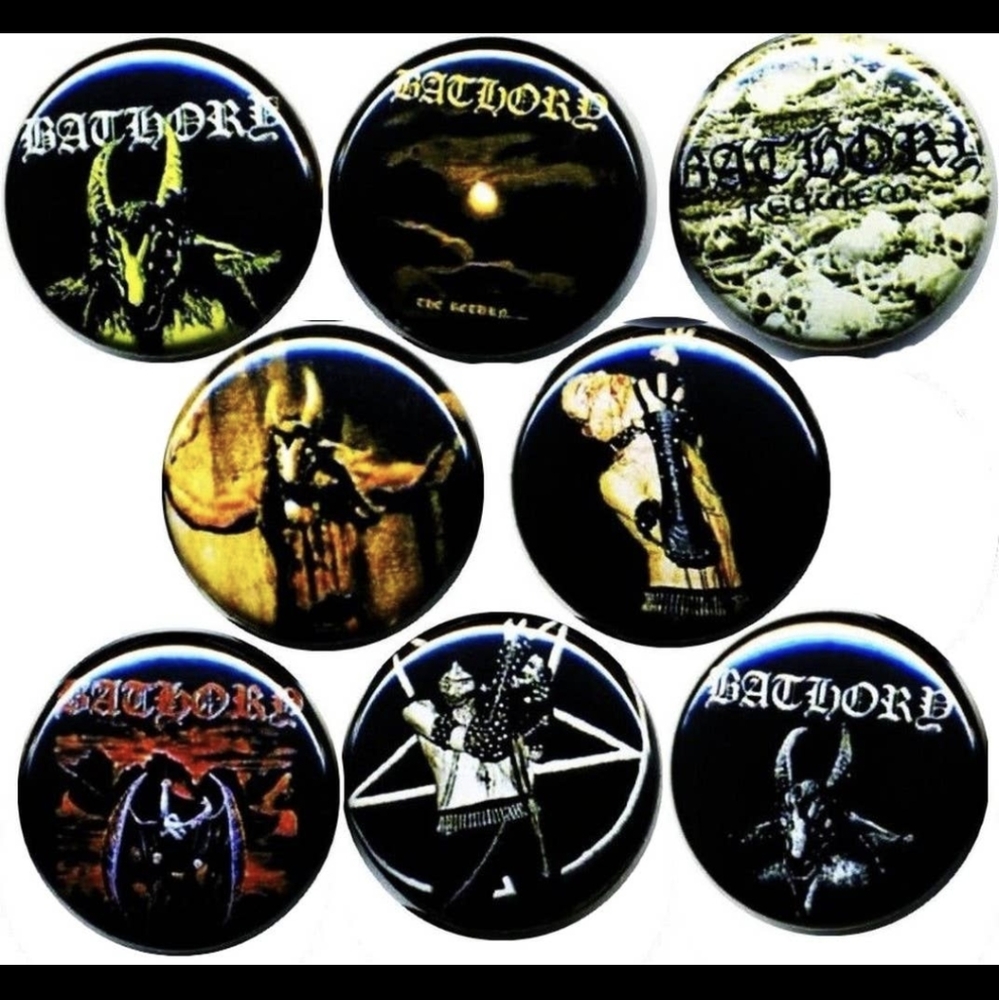 Bathory band x 8 NEW 1" inch (25mm) button pin badges